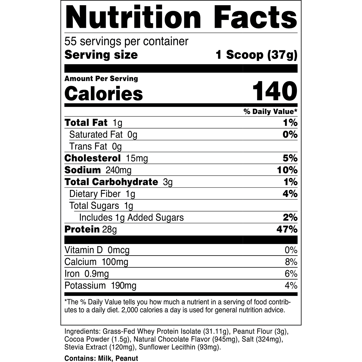 Whey Protein Isolate | 100% Grass Fed Protein Powder