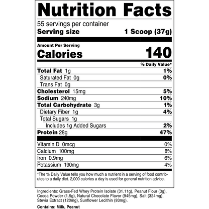 Whey Protein Isolate | 100% Grass Fed Protein Powder