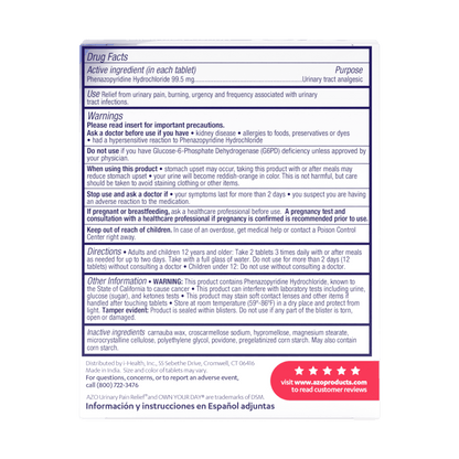 AZO® Urinary Pain Relief Maximum Strength Tablets