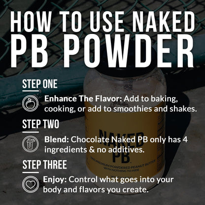 Chocolate Powdered Peanut Butter | Chocolate Naked PB - 1.5LB
