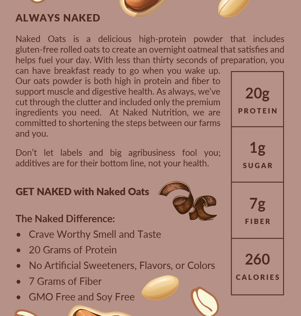 Chocolate Peanut Butter Protein Oats | Naked Oats