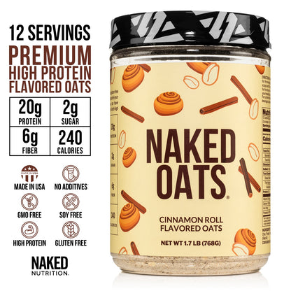 Cinnamon Roll Protein Oats | Naked Oats