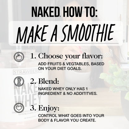 Grass Fed Whey Protein Powder | Naked Whey - 1LB