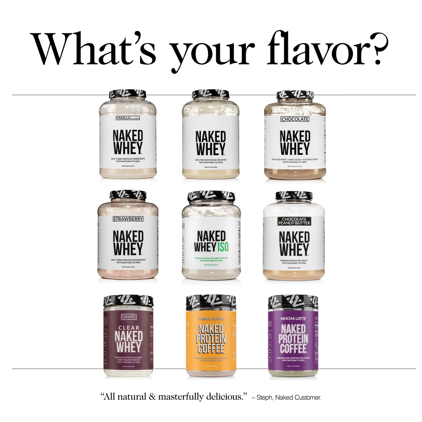 Cookies & Cream Whey Protein Powder | Naked Whey - 5LB